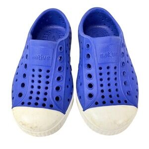 Native Jefferson Little Kids Shoes Toddler C6 Blue Washable Slip‎ On Sneakers